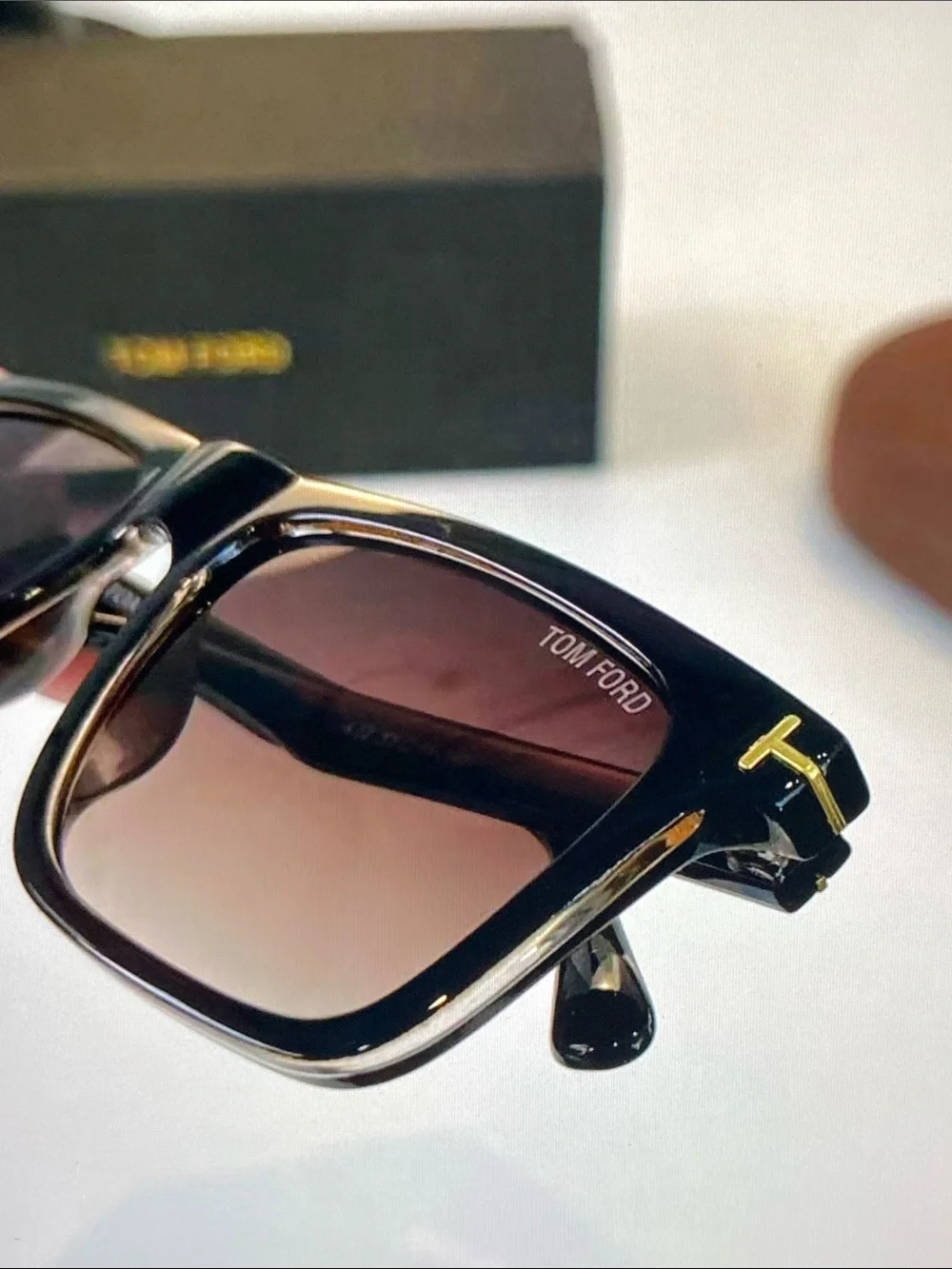 Tom Ford Square Frame Sunglasses with Original Case